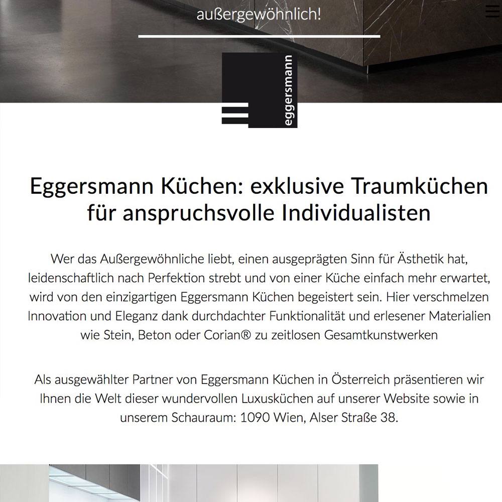 Eggersmann Küchen: Website
